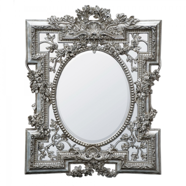 Florette Silver Bevelled Mirror 