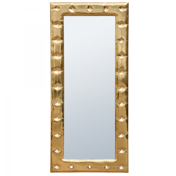 High Gloss Full Length Mirror - Gold