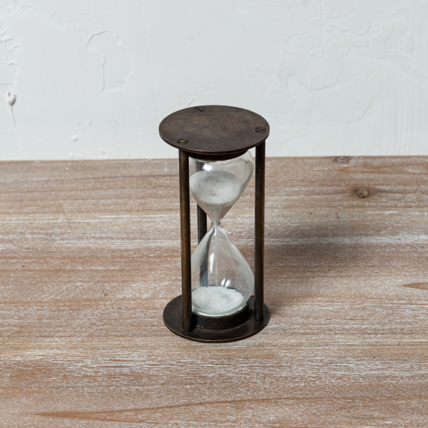 Antique Brass Sand Timer Hourglass