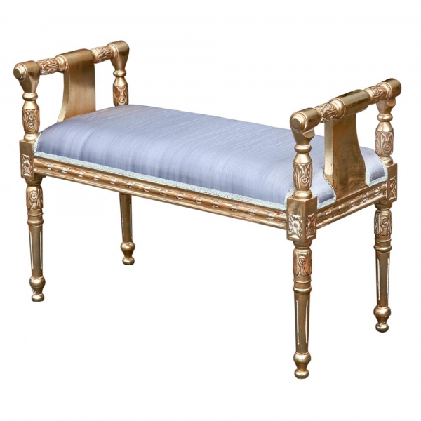 Gold Stool 2 Seater