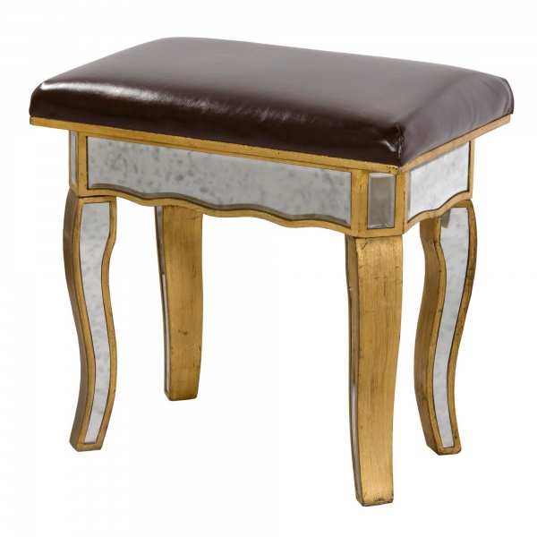 Vintage Venezia Dressing Table Stool - Antique Gold