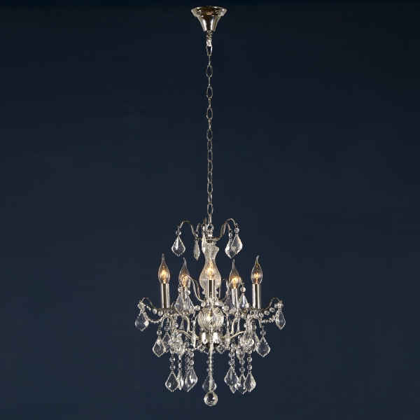 Charlotte 5 Light Chandelier - Chrome