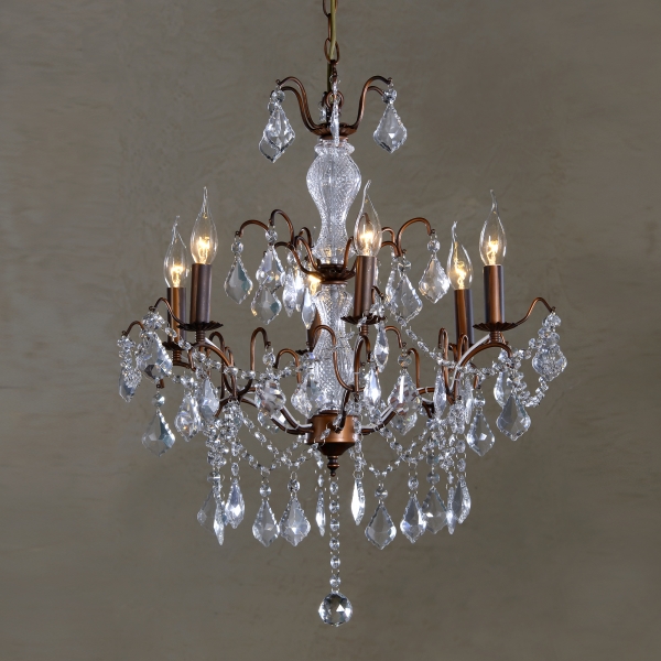 Charlotte 6 Light Chandelier - Bronze