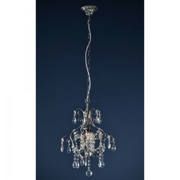 Single Light Chandelier - Chrome
