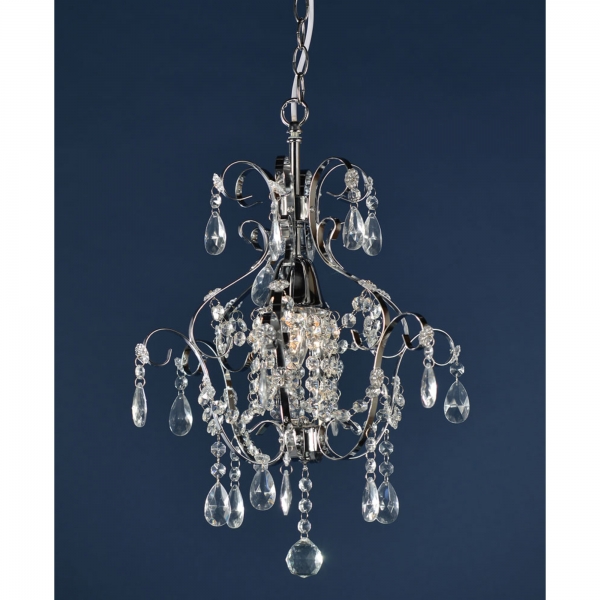 Single Light Chandelier - Chrome
