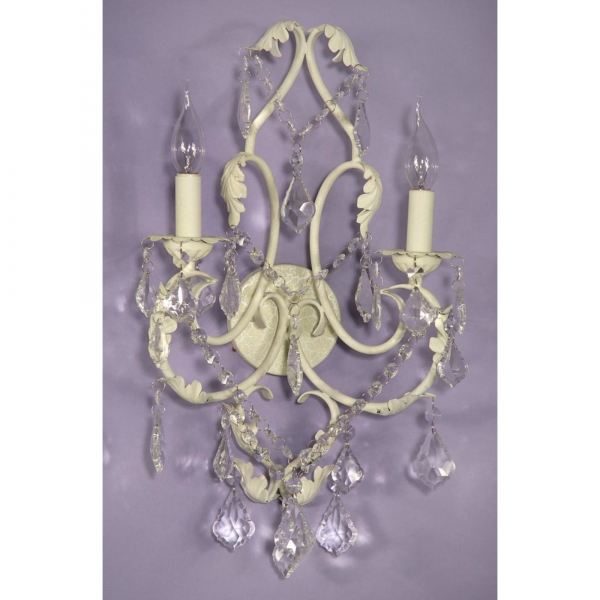 Cream Crack Wall Light - 2 Arm