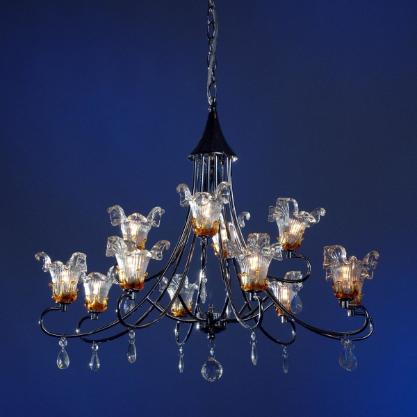 13 Light Chandelier - Chrome