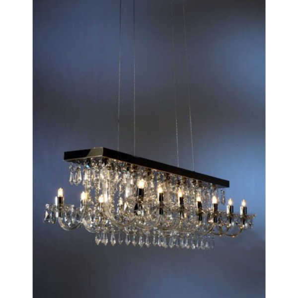 Caterpillar 14 Arm Chandelier - Chrome
