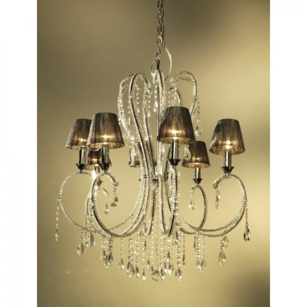 8 Light Chandelier - Chrome