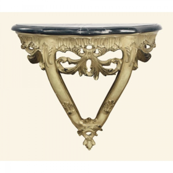 Painted sconce with black marble white vein