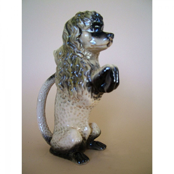 In the style of Barbotine Onnaing Ceramic Jug Poddle