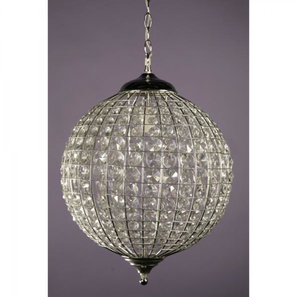 Chrome Ball Crystal Chandelier