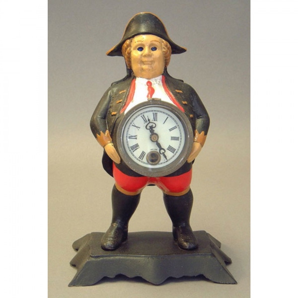 Mechanical  John Bull Clock with Moving Eyes