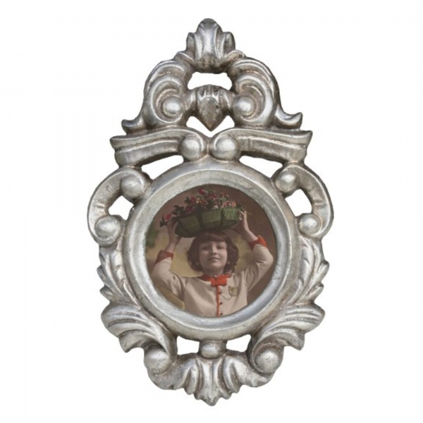 Silver Gilt Leaf  Photo Frame