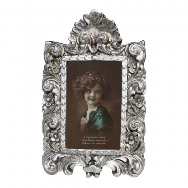 Silver Gilt Leaf  Photo Frame