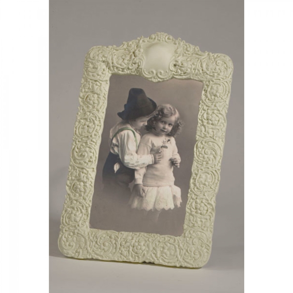White Clay Paint Portrait  Photo Frame