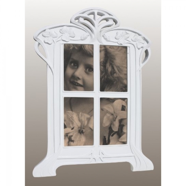 White Clay Paint Portrait Photo Frame