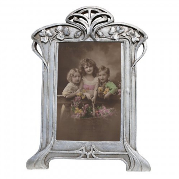 Silver Gilt Leaf Portrait Photo Frame