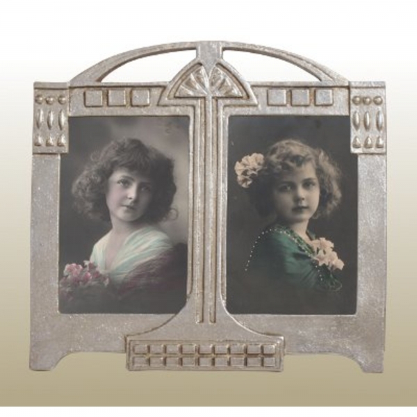 Silver Gilt Leaf Portrait Photo Frame