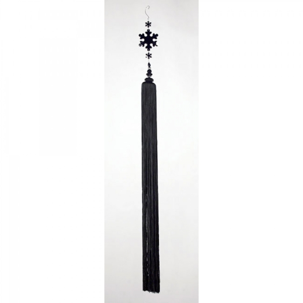 Black Tassel with Crystal