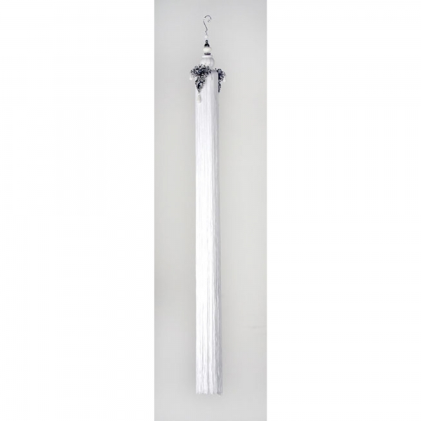 White Tassel with Crystal