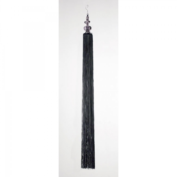 Black Tassel with Crystal