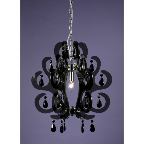 Curl Acrylic Ceiling Light - Black