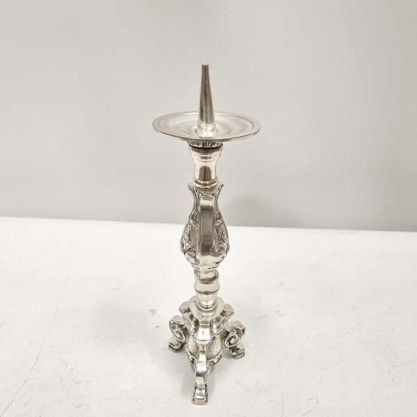 Bronze Silver Candle Holder
