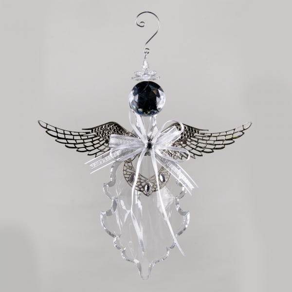 Decorative Accessories Angel Clear Acrylic with Silver