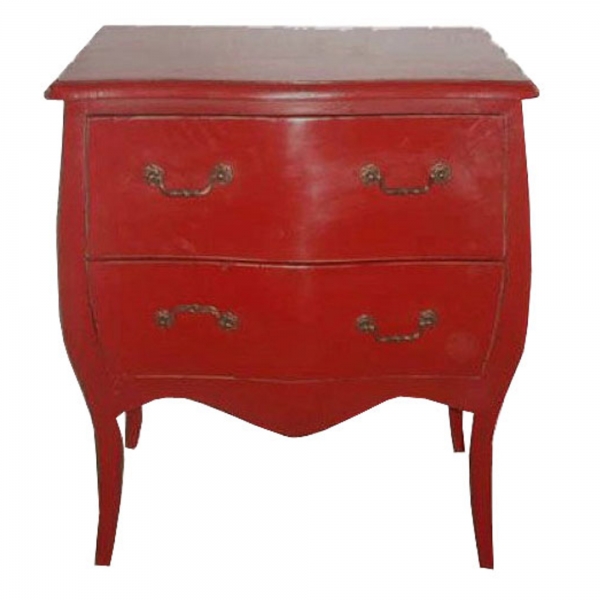 Chinese Red Chest of Drawers