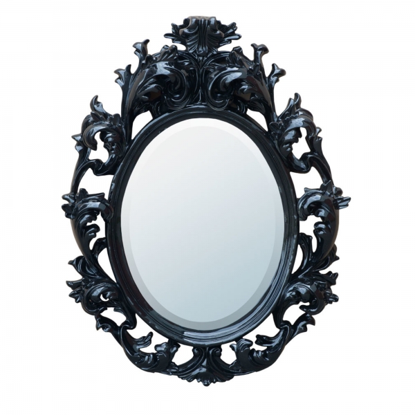Black Bevelled Mirror