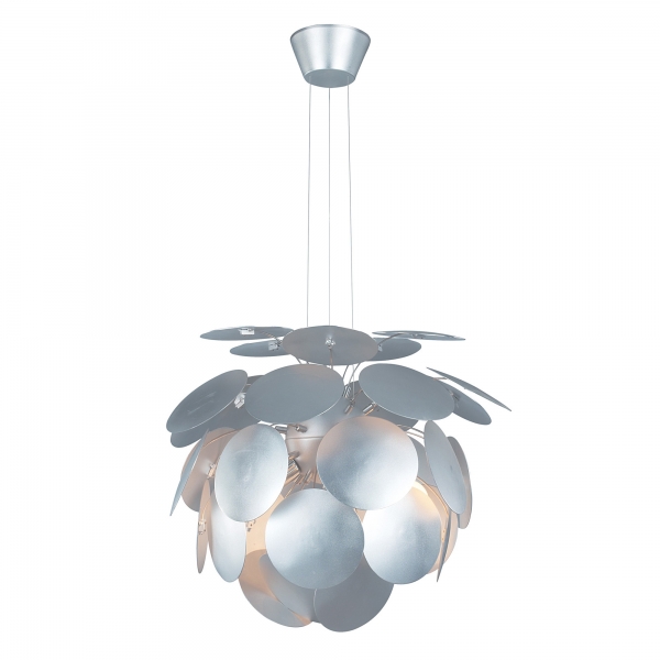 Contemporary Petal Ceiling Light - Silver