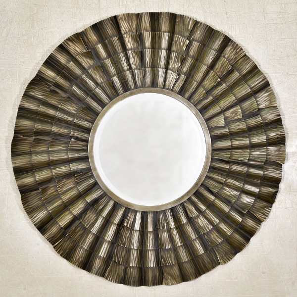 Layered Metal Framed Mirror - Silver