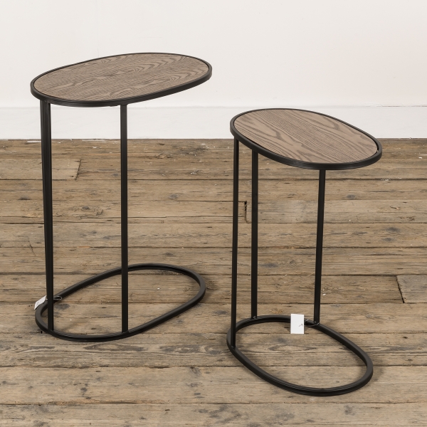 Gin Shu Metal Nest of Tables - Black