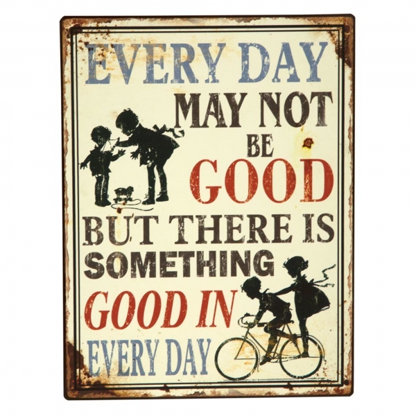 Vintage Metal Wall Art Proverb 