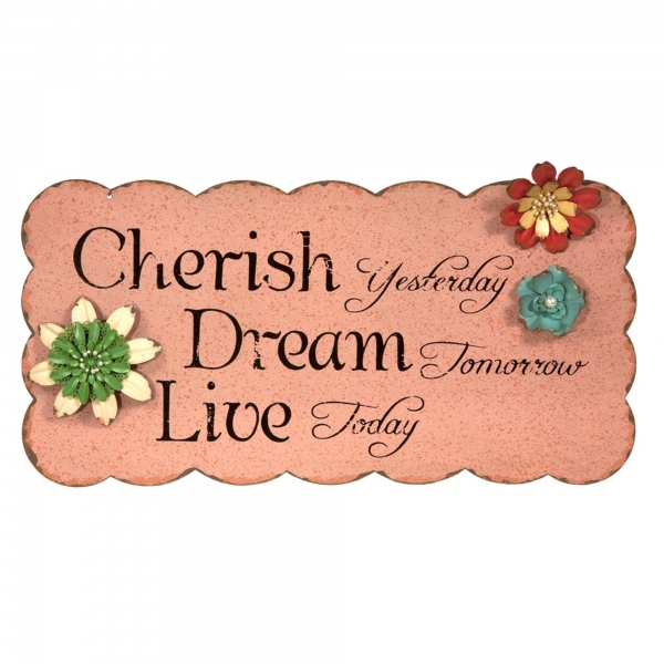 Vintage Primavera Metal Wall Art Proverb