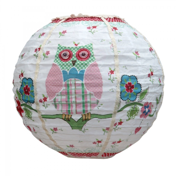Vintage Primavera Lantern with Owl