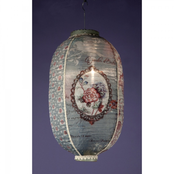 Vintage Lantern with Roses 