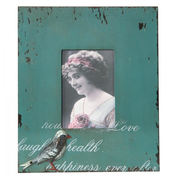 Vintage Primavera Rustic Blue Picture Frame