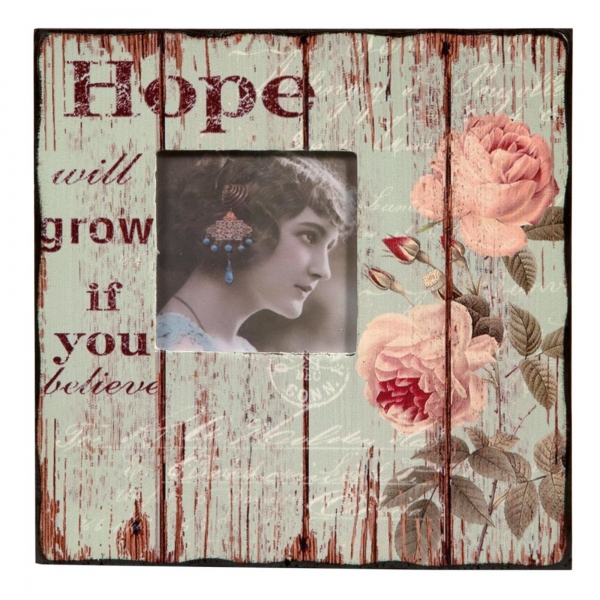 Vintage Primavera Wooden Hope Photo Frame