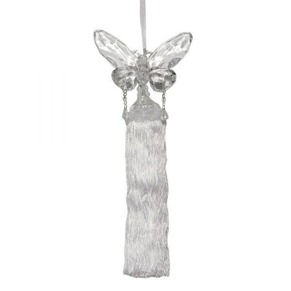 Butterfly with tassels - Clear