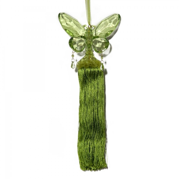 Mint Green Butteryfly with Tassel