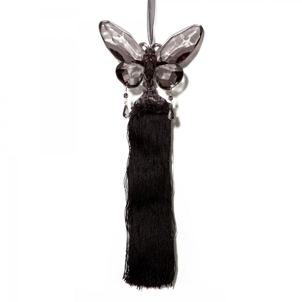 Smoked/Black Butterfly with Tassel