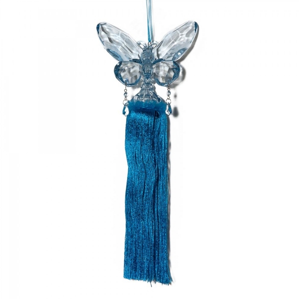 Water Blue Butterfly with Tassel