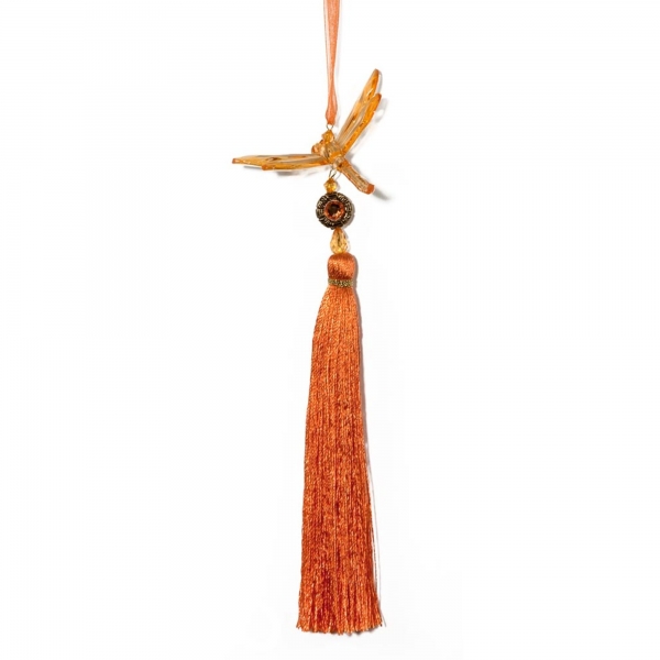 Orange Dragonfly with Tassel