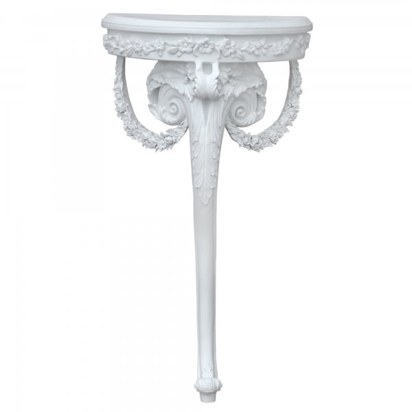 Occasional Single Leg Table - White