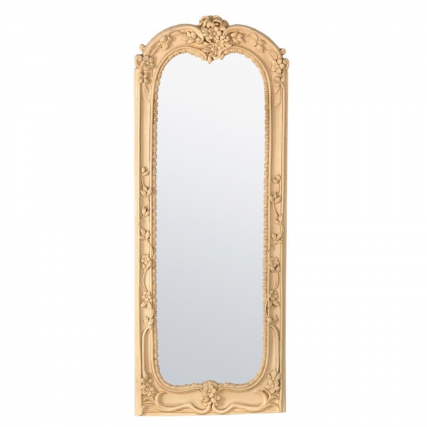 Cream Clay Paint Bevelled Mirror