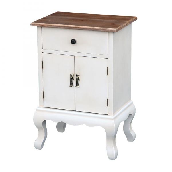 Transylvania Bedside Cabinet - Antique White
