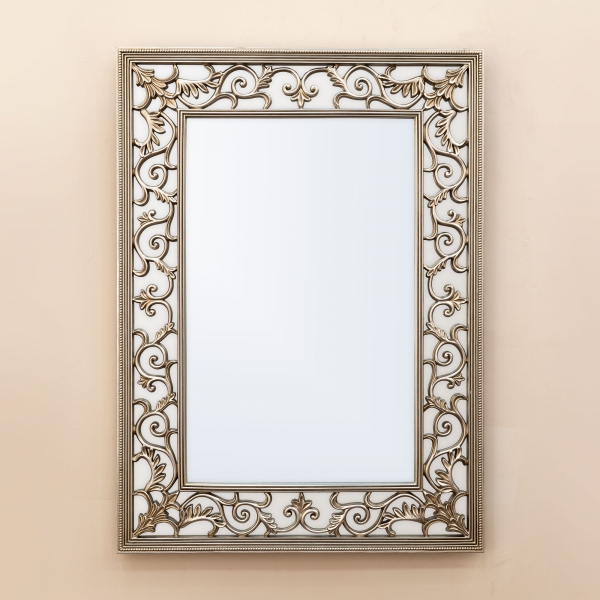 Rococo Champagne Overmantle Mirror