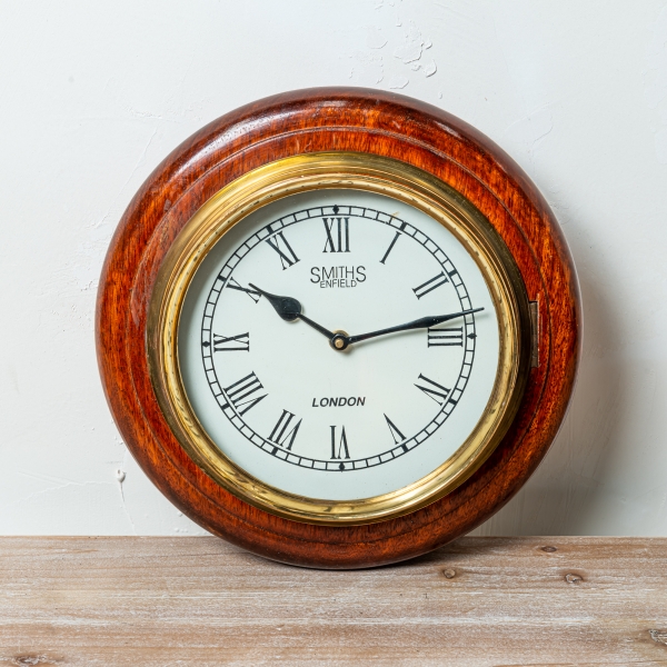 Wall Clock Hardwood Frame